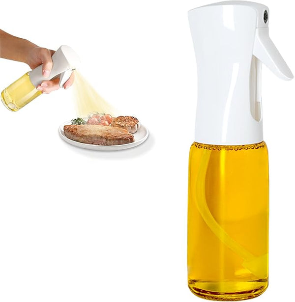 Oil Spray Bottle Kitchen Cooking Olive Oil Dispenser Camping BBQ Baking Vinegar Soy Sauce Sprayer Container, 200ml